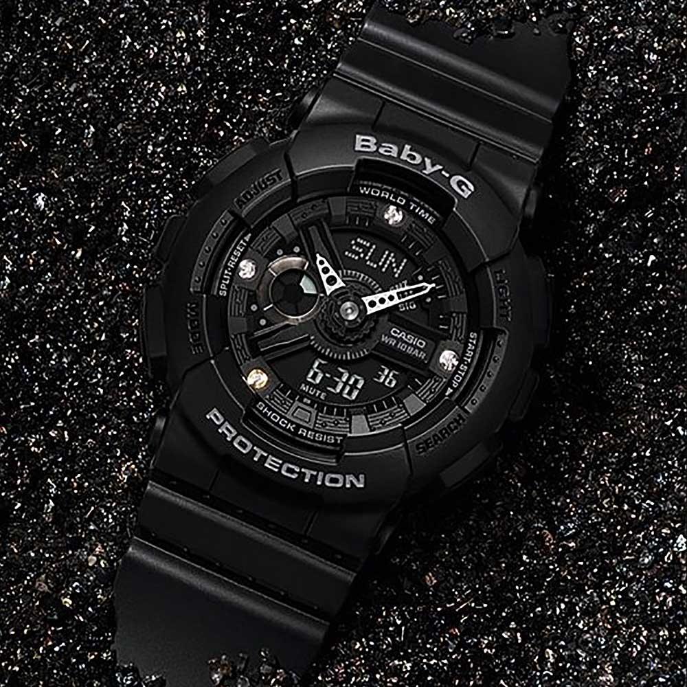 Baby-G Genuine Diamond Index Watch BA-135DD-1A