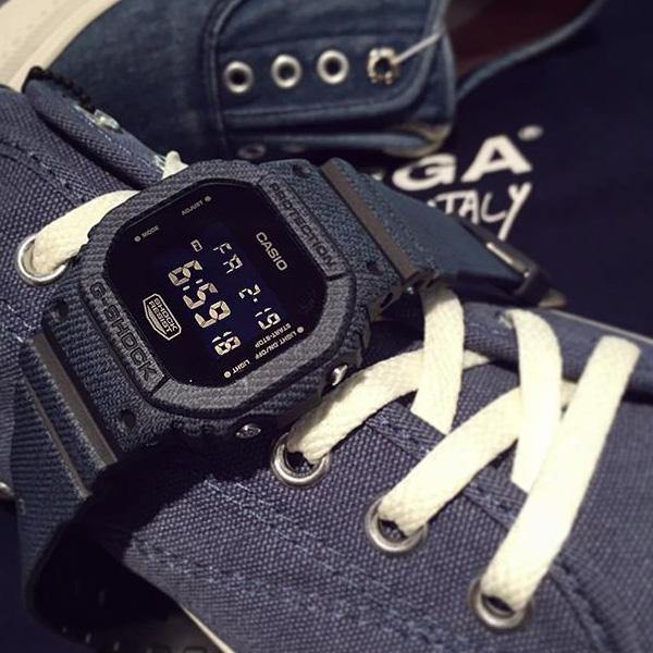 G-Shock Denim Pattern Watch DW-5600DC-1