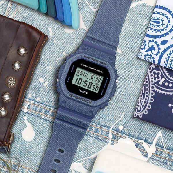 G-Shock Denim Pattern Watch DW-5600DE-2