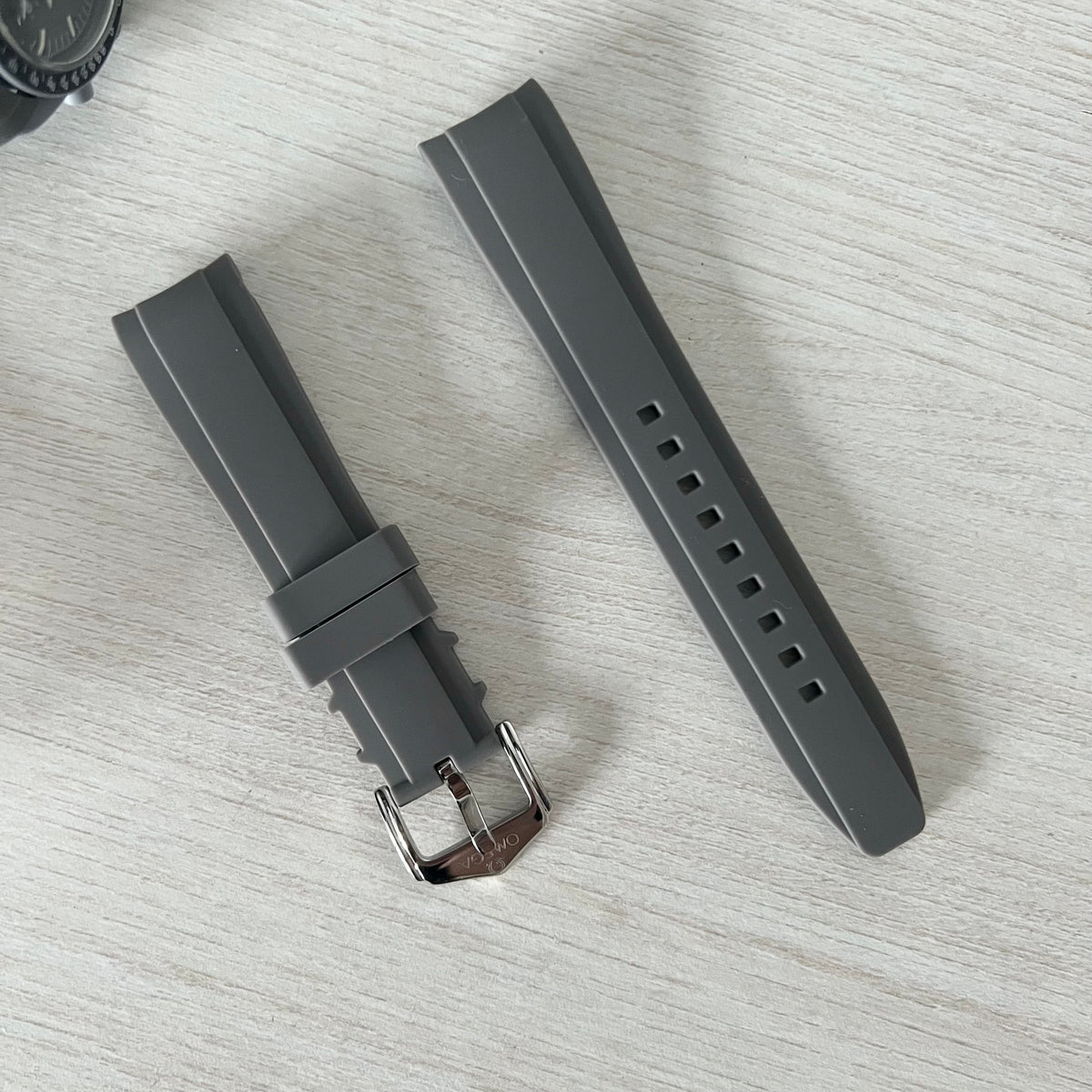 Silicone Strap for Swatch x Omega Moonswatch - Grey