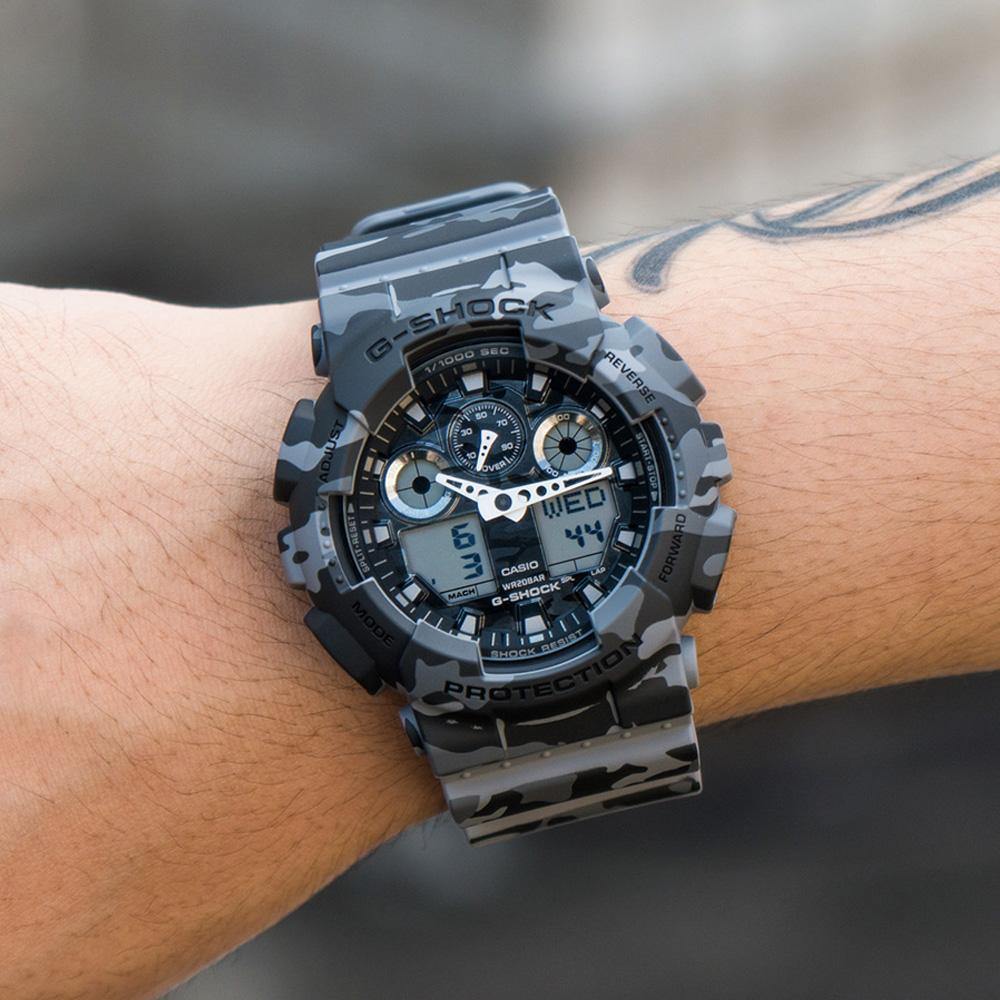 G-Shock Camouflage Watch GA-100CM-8A