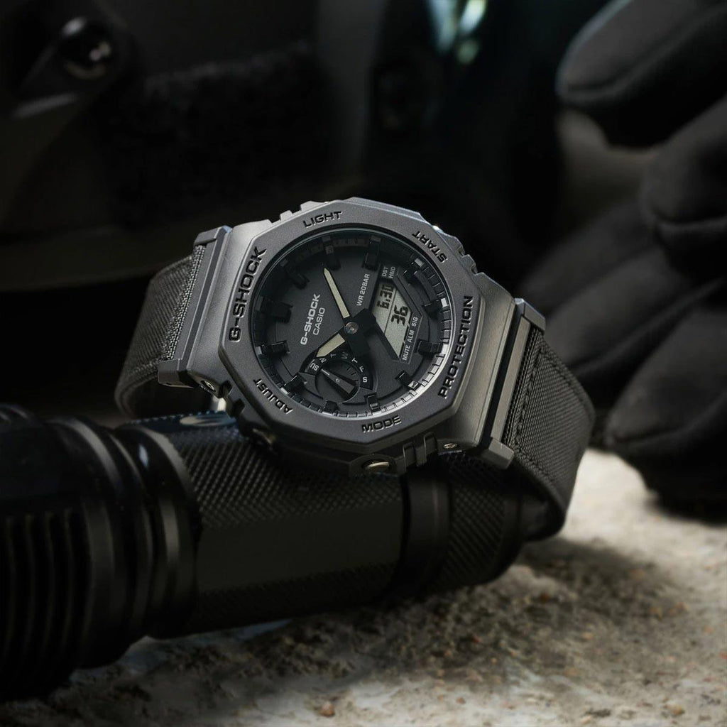 G-Shock Cordura Utility Black GA-2100BCE-1A