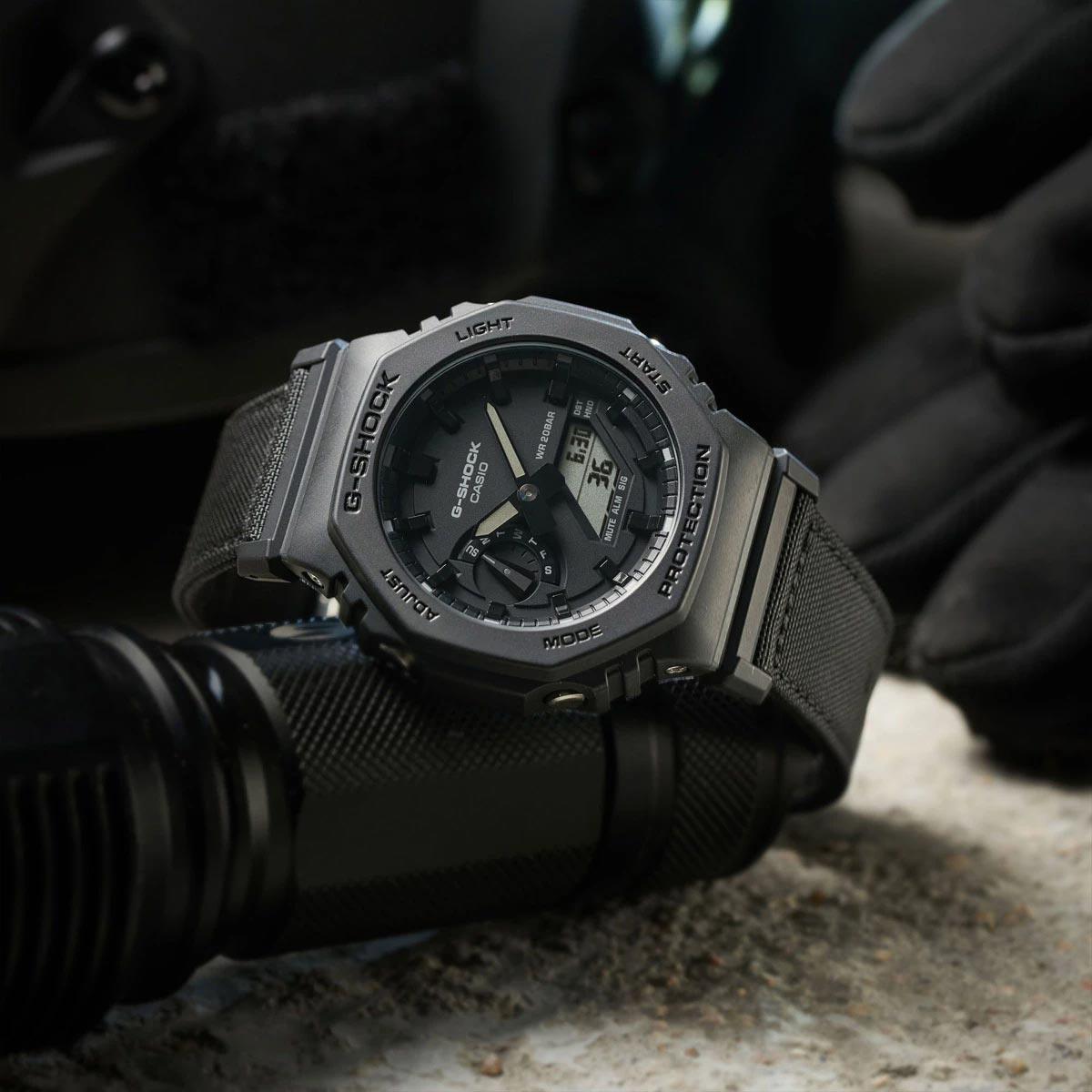 G-Shock Cordura Utility Black GA-2100BCE-1A