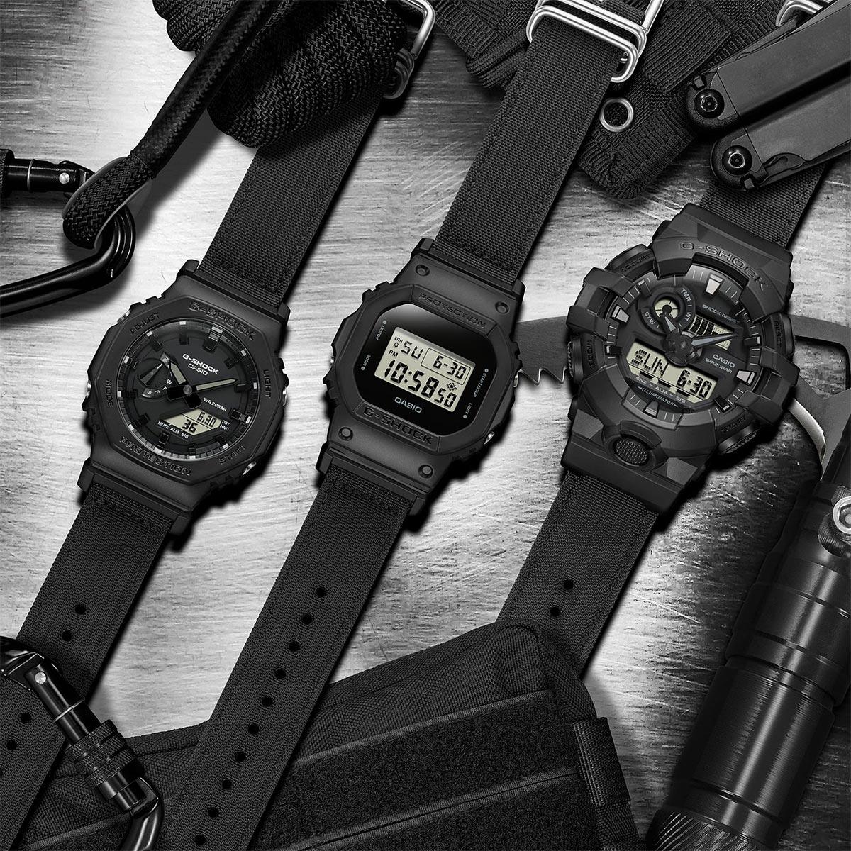 G-Shock Cordura Utility Black GA-2100BCE-1A