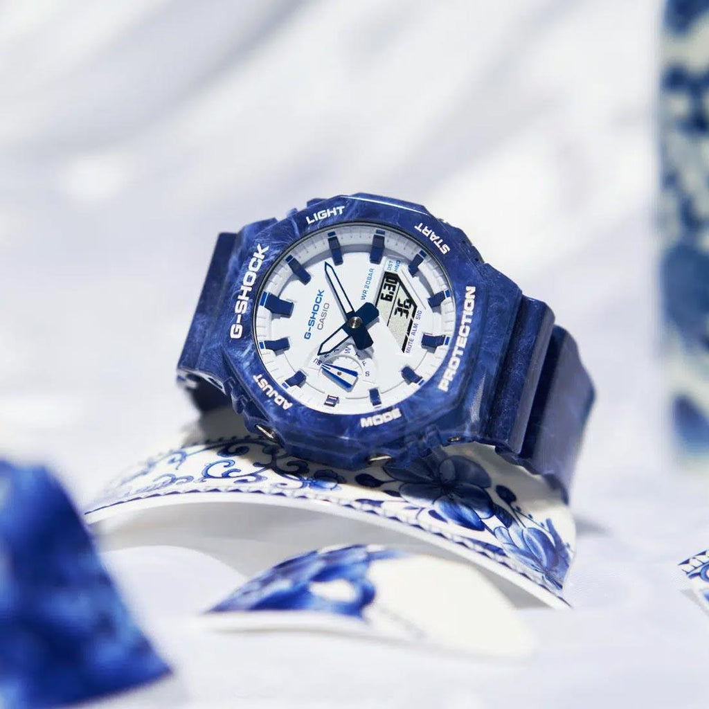 G-Shock Porcelain Edition Watch GA-2100BWP-2A