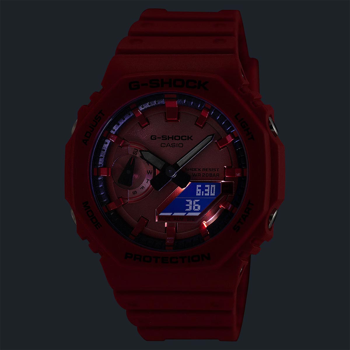 G-Shock Vivid Red GA-2100RRB-4A
