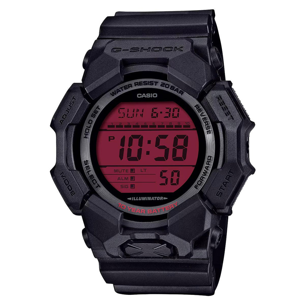 G-Shock Black & Bold Red GD-010BBR-1