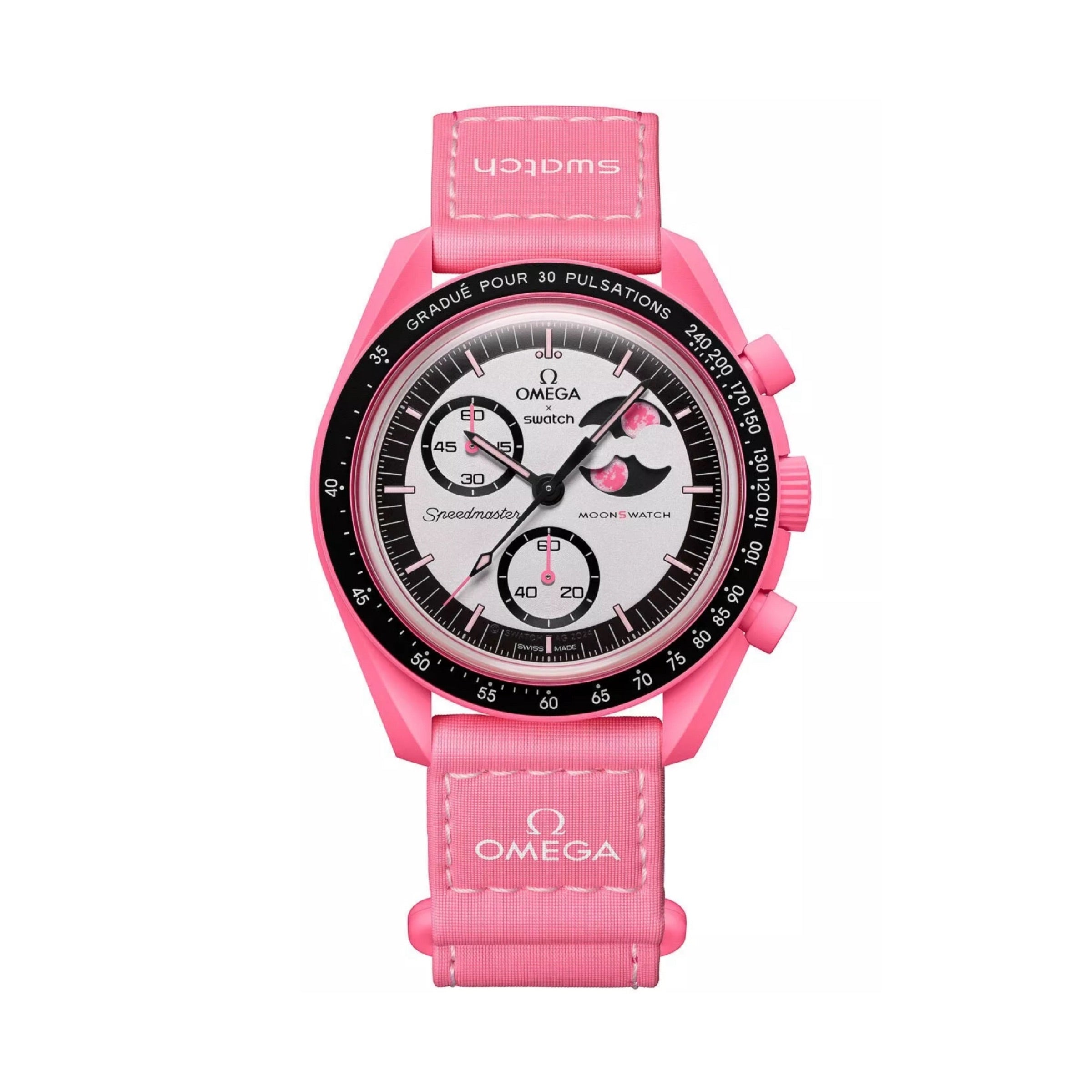 Swatch x Omega Moonswatch Mission to the Pink Moonphase