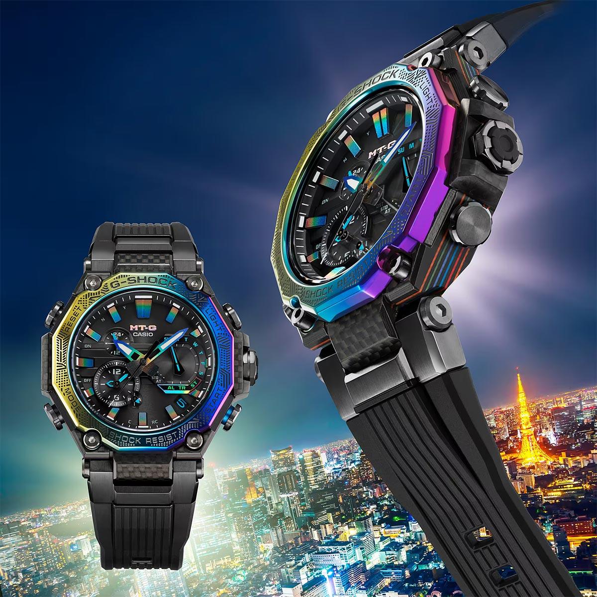 G-Shock MT-G Rainbow Bezel MTG-B2000YR-1A