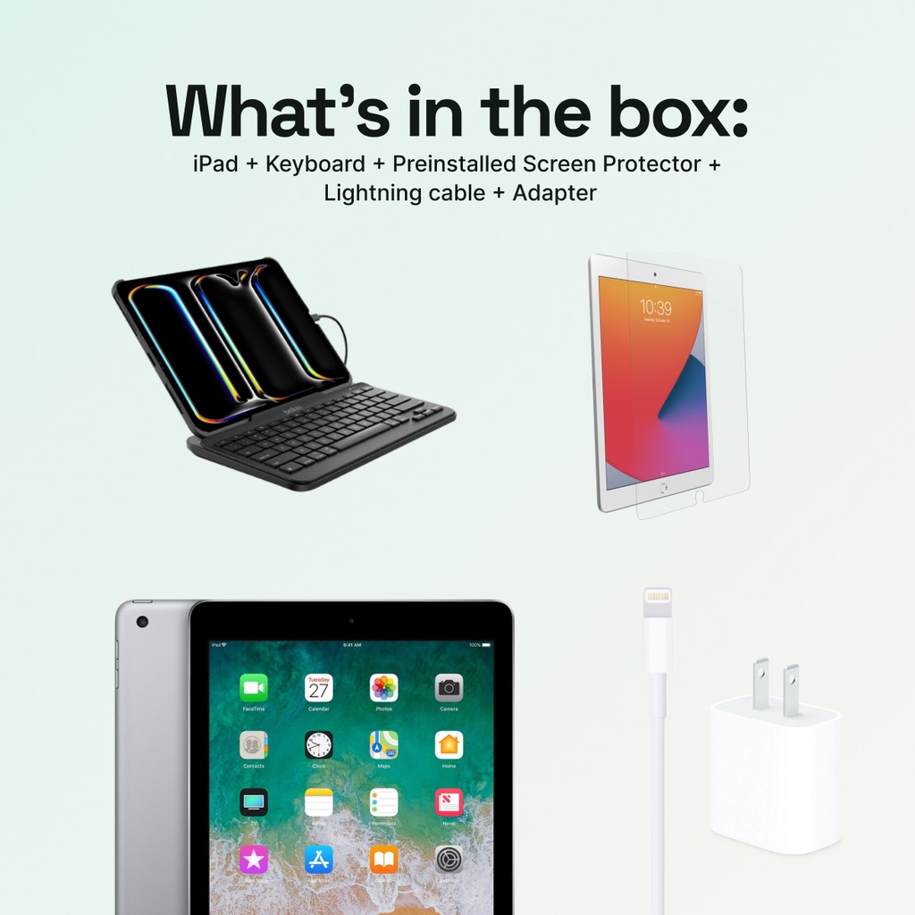 iPad 6th Gen + Belkin Keyboard - Pack